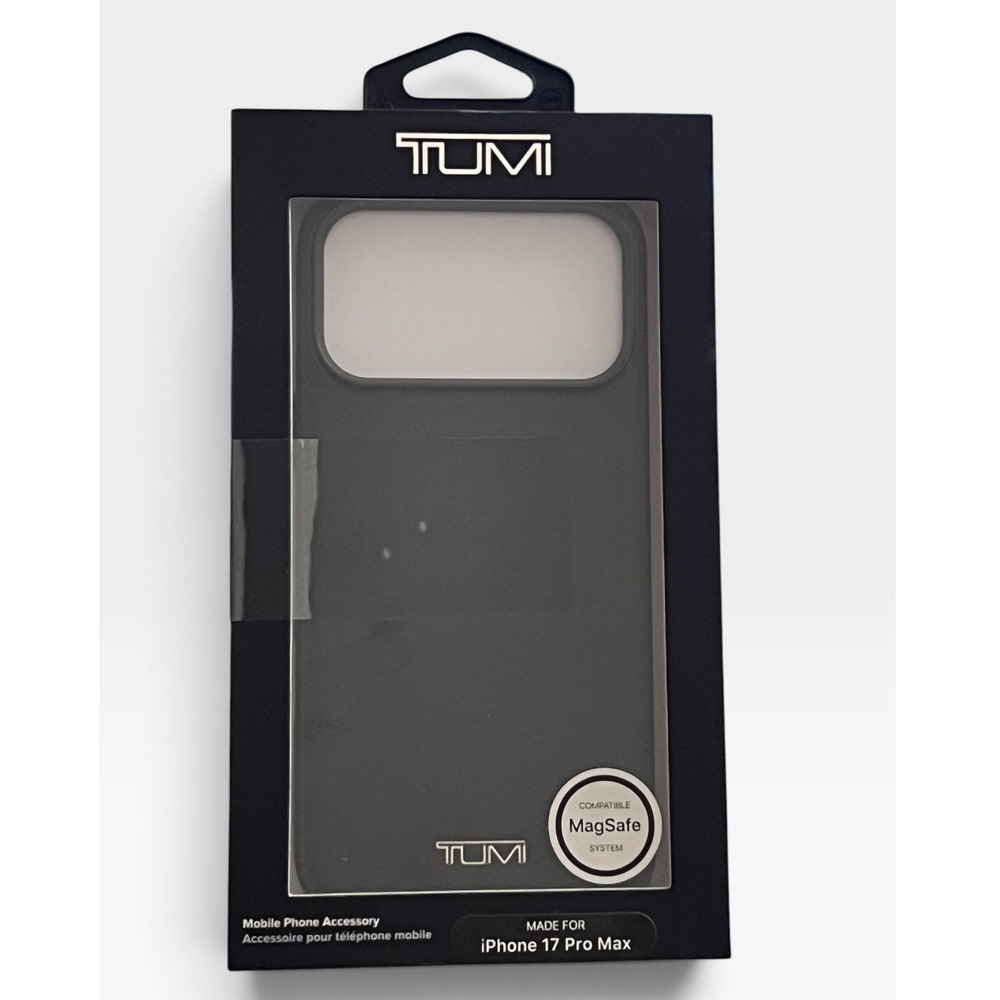 TUMI iPhone 17 Pro Max MagSafe Case Smooth Premium Design Black NIB